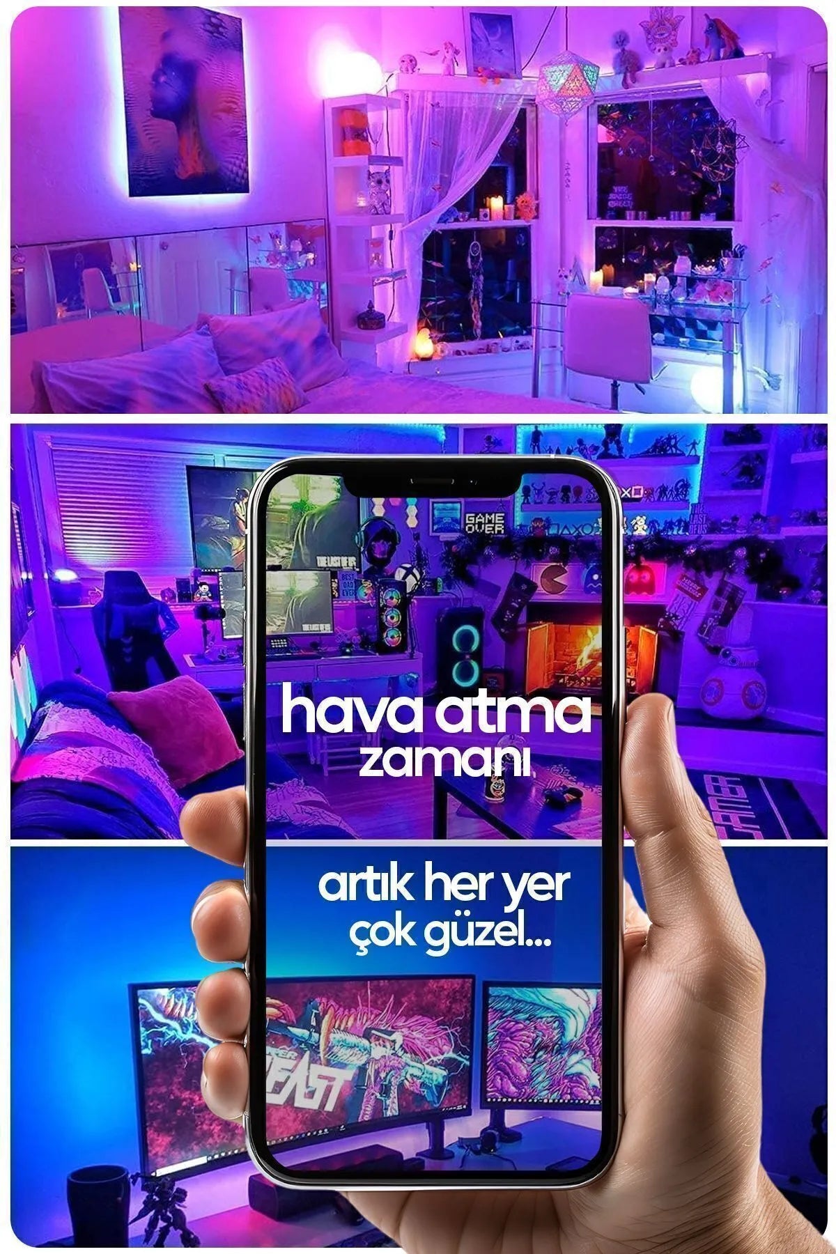 Smart Led Kumandalı Yeni Nesil Sese Duyarlı